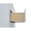 Meuble-lavabo autoportant blanc 36 po avec comptoir en marbre d'ingénierie, bois d'hévéa massif, tiroirs à fermeture en douceur, joints, finition imperméable, 35,1 po de profondeur, 22,01 po de largeur, 36,42 po de hauteur, 159 po