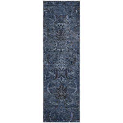 Premium Machine Washable Jamestown AMF1082 Damask Rug