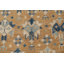 Tapis décoratif en laine de conception unique noué à la main New Age Khotan beige/bleu 8 pi 2 po x 9 pi 11 po