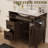 36" Single Bathroom Vanity with Resin Top and Sink Freestanding-795158791
