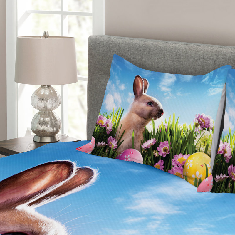 Agathi No Pattern Bedspread with Pillow Shams, 220 x 264 cm