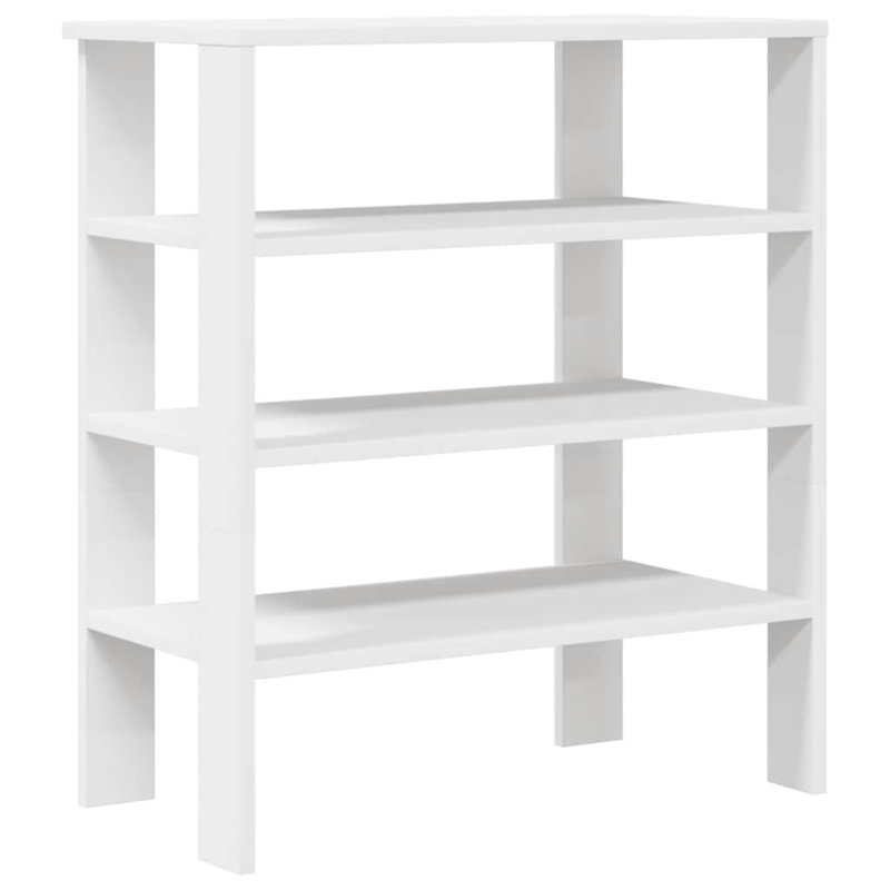 6 Pair Shoe Rack, White