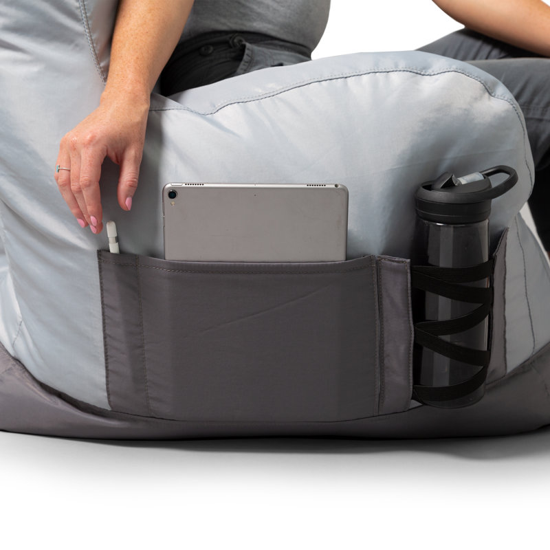 Fauteuil poire avec porte-gobelet et poche en mélange de polyester et de nylon durable pour résidence étudiante Big Joe