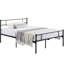 Structure de lit double, structure de lit en métal robuste avec tête et pied de lit, espace de rangement avec lit plateforme-156270985-172839186