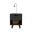 Table de chevet Carleen, noir-1592132880