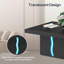 31.5'' Square Coffee Table,High Gloss Minimalist Design with LED Lights ,Living Room Table