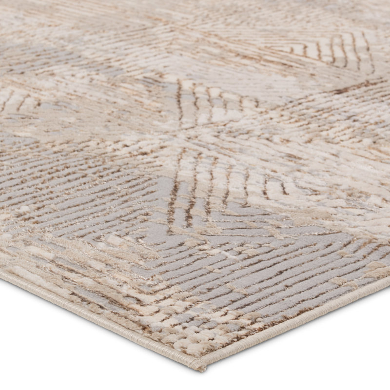Sameko Geometric Indoor Rug, Rectangle 9'3" x 13'