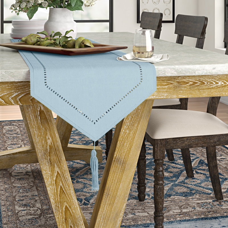 Ahmyla Table Runner, 90" L x 16" W, Teal