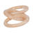 Glam Polyresin Decorative Object with Linked Ring Design and Luxe Brass Accents for Modern Style and Eye-Catching Versatile Display in Contemporary and Transitional Interiors-1861345944