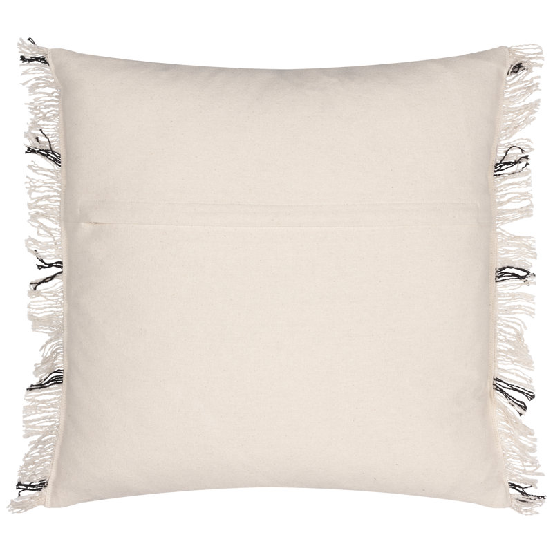 Beni Square Cushion Cover, Natural/Black