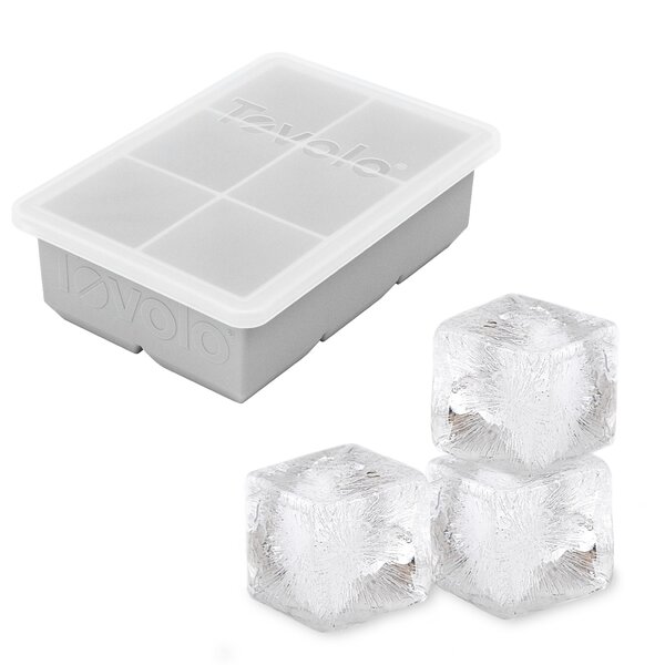 Zulay Kitchen Silicone Square Ice Cube Mold and Ice Ball Mold (Set of 2) Green