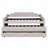 Upholstered Daybed With Trundle And Three Drawers-1374880433-1374880436