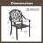 Erman Metal Outdoor Stacking Dining Armchair