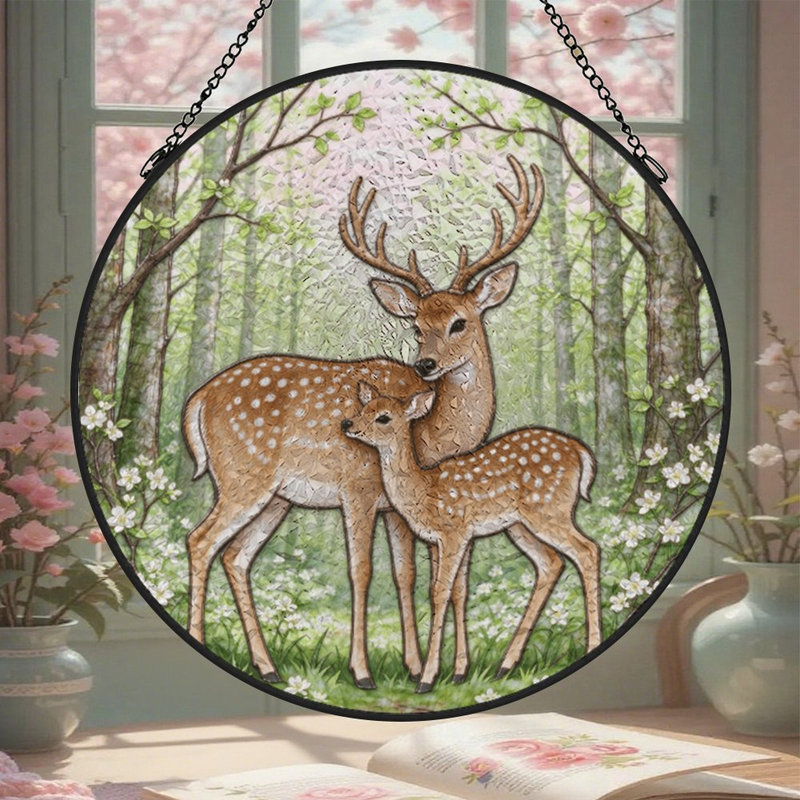 Patriotic Window Panel, 3,5 x 3,5 po (9 x 9 cm)