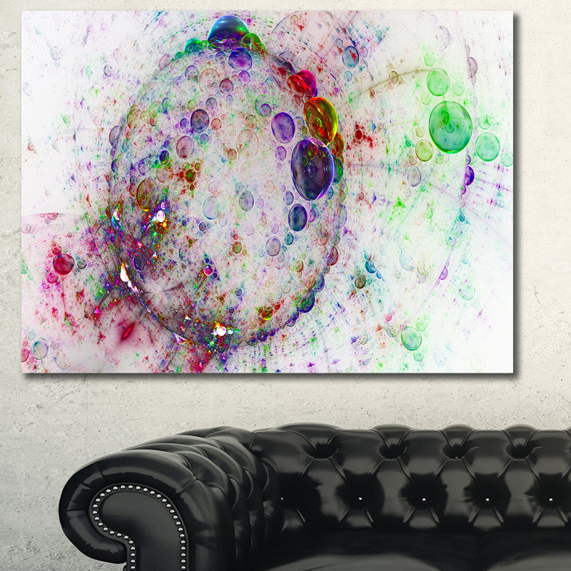 « couleur sphérique des bulles de planète », impression sur toile tendue, H 20 po x l 20 po x P 1 po