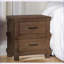 Table de chevet 2 tiroirs Traditional