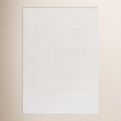 Kyrie Ivory Hand-Loomed Wool Rug