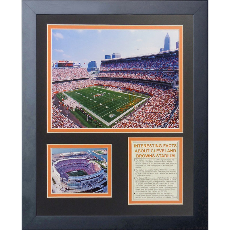 Memorabili encadrée « cleveland browns cleveland stadium »
