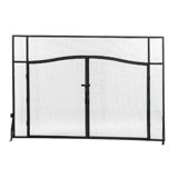 Prime 42" Height 2 Panel Steel Fireplace Screen