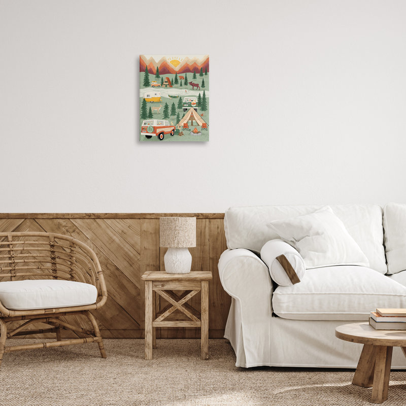 Grande toile de camping pour l'extérieur, design par Jilly Jack Designs, H 20 po x l 16 po