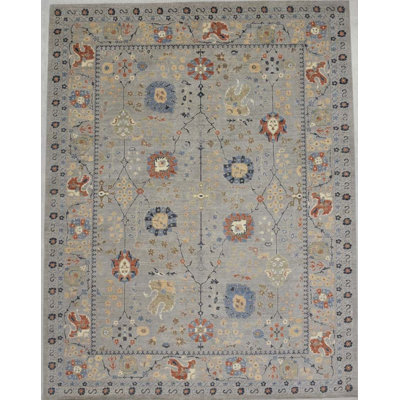 Transitional One-of-a-Kind Rectangle 11'10" x 15'3" Hand Knotted Area Rug