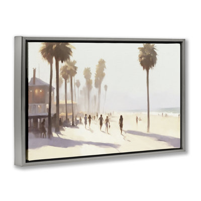  «Run on Tropical Beach», toile flottante encadrée par Noah Bay