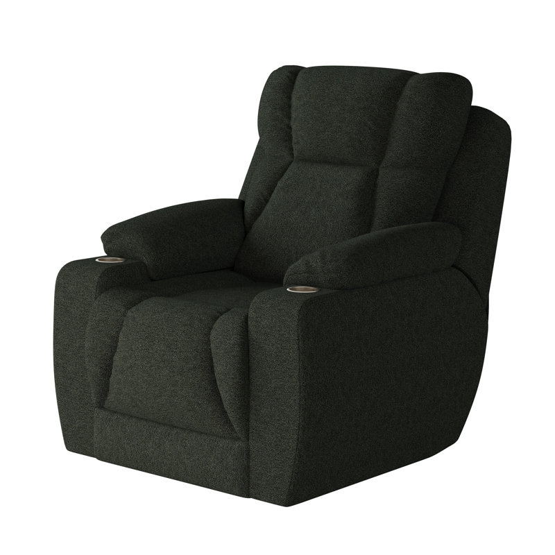 Fauteuil inclinable près du mur pour homme, Chenille, Impact chocolat