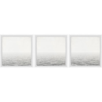 " Black And White Sea " by Marmont Hill 3 - Pieces