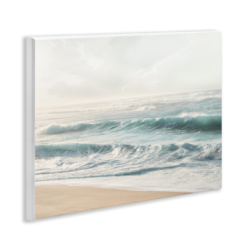 Distant Beach View Wall Plaque Art by Mike Calascibetta