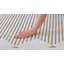 Tapis intérieur rayé beige / brun de 6 pi x 9 pi (5 pi 11 po x 9 pi 0 po) Branch Branch Zuri, tapis contemporain, à poils courts et résistant aux taches-1789366544