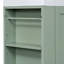 Meuble-lavabo de 20 po avec lavabo en céramique, poignée dorée et tablettes de rangement latérales-939302182
