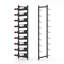 Wall Mounted Wine Bottle Rack Black