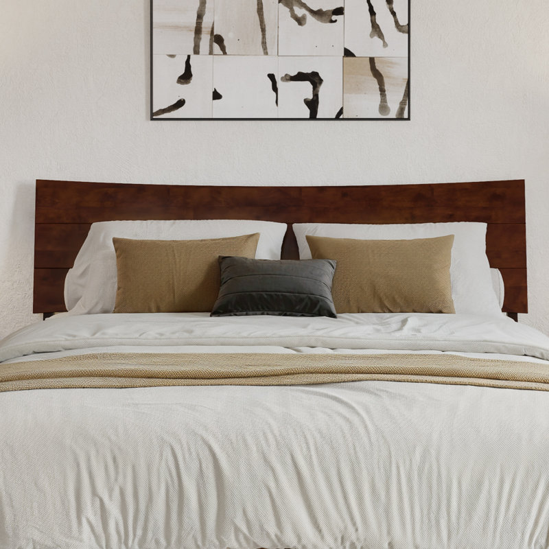 Harlowe Wood Platform Bed with Storage Drawers, Walnut, Queen