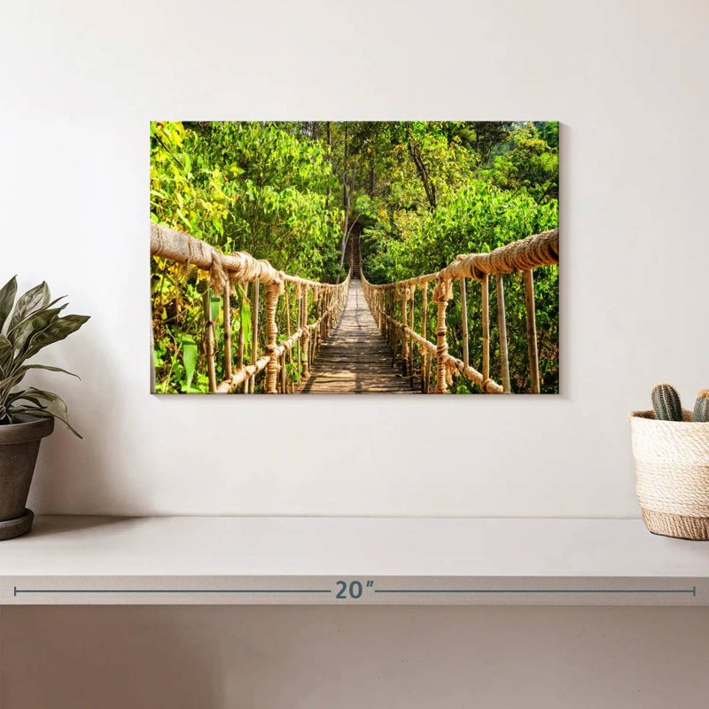Jungle Adventure Rope Bridge, 8" H x 12" W