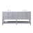 Krish 72'' Double Bathroom Vanity with Engineered Marble Top-1055073961