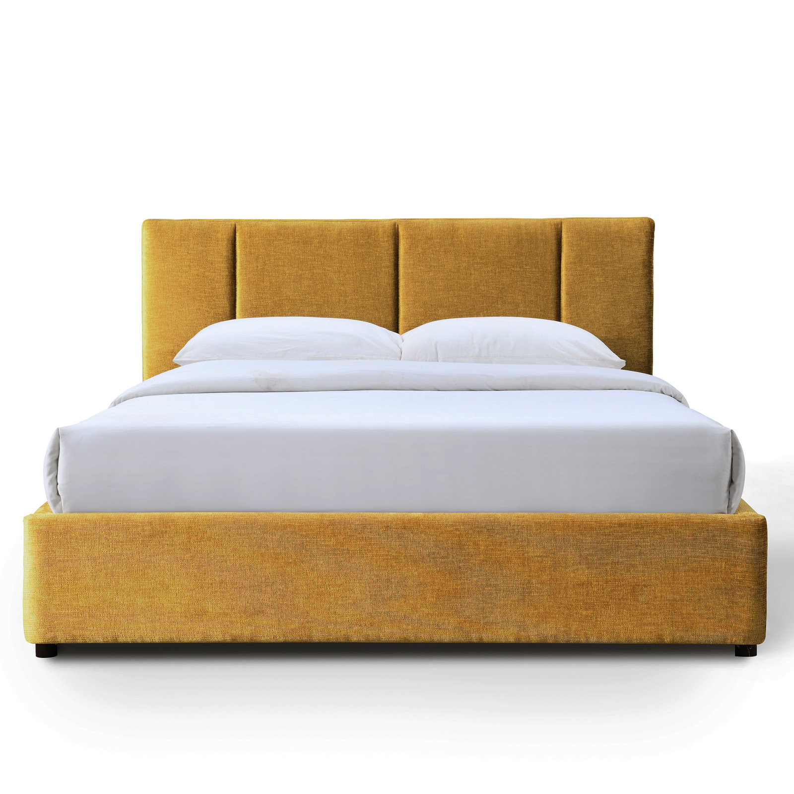 Ruthie Upholstered Bed, Queen, Gold