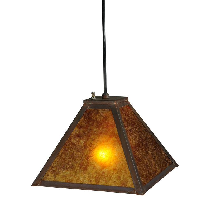 Rustic Lodge 1 - Light Pendant, 12" H x 12" W x 12" D