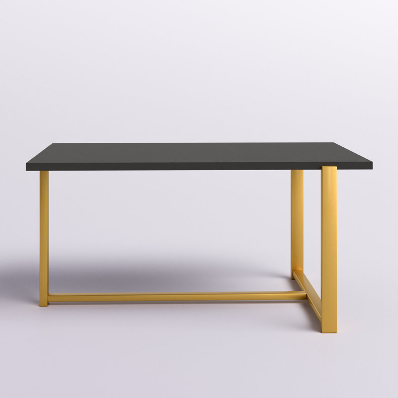 Table basse Geometric, Anthracite, Or