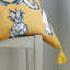 Tembo Elephant Tassel Scatter Cushion with Filling-66221781