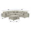 Canapé modulaire 6 pièces Cassandra