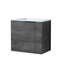 Meuble-lavabo mural, lavabo 22 x 13, à fermeture douce, meuble-lavabo moderne en chêne gris à carreaux, 22 po avec porte à fermeture, armoire en contreplaqué-1342566723