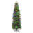 6'/7.5' H Slender Green Realistic Artificial Spruce Christmas Tree w/ LED Lights-34732304