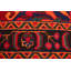 Tapis de couloir en laine noué à la main des années 1980 de conception unique 3 pi 11 po x 10 pi 6 po Tapis décoratif rouge