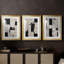 ABSTRACT Series CCGLV III - Impression sur mesure de qualité supérieure avec mat - 3 pièces-826165015-826165004