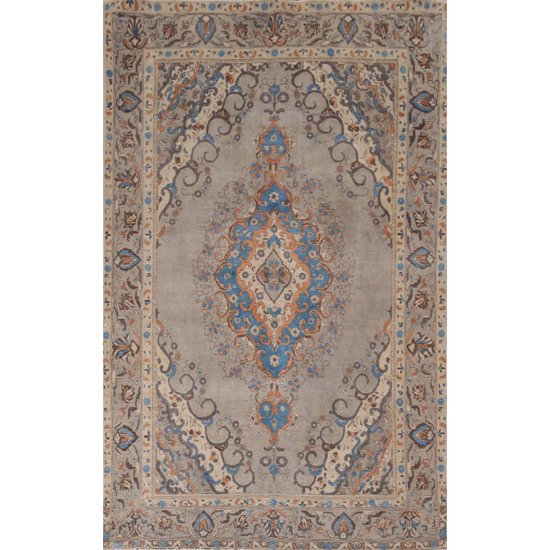 Distressed Wool Traditional Area Rug 7x10