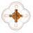Frankfurt 4-Light Shaded Semi Flush Mount