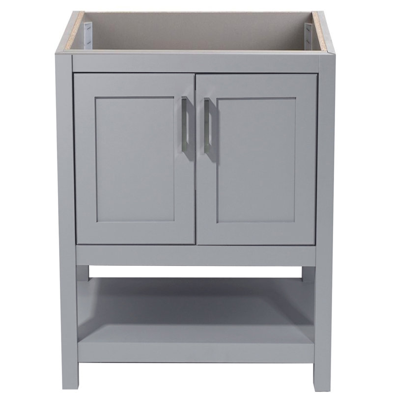Base de meuble-lavabo simple 25 po Agu seulement, gris