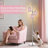 70" Tall Crystal Tree Floor Lamp, With Sparkling K9 Crystal Shade, Rotary Switch, Easy Assemble Lamps For Living Room, Bedroom, Home Office, Girls Room-135777041-135777040