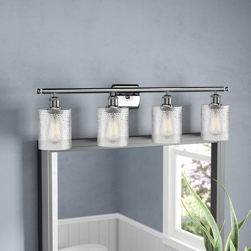 Leilani 4 - Light Dimmable Vanity Light, Polished Chrome, Clear