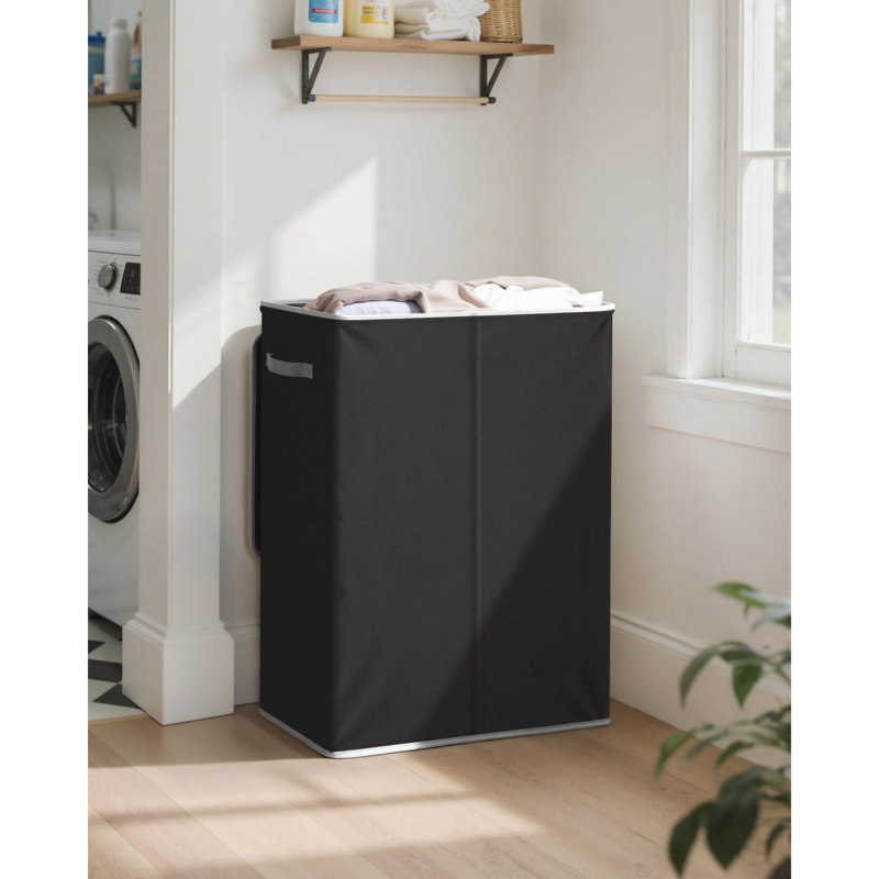 Plastic Laundry Room Organiser, Black